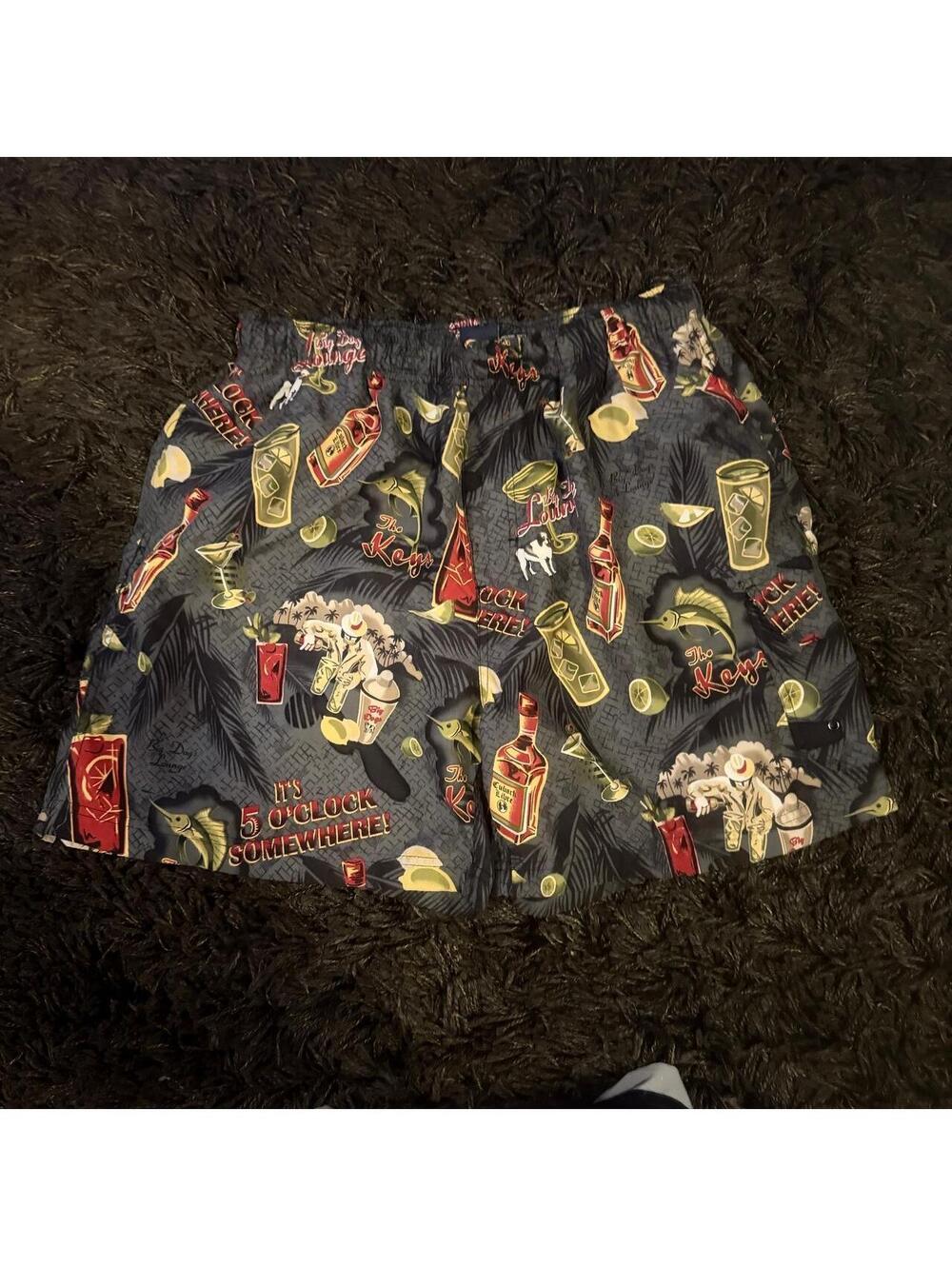 Big Dogs Tropical Cocktail Swim Trunks